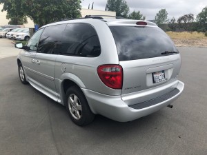 2007 dodge caravan grey left back