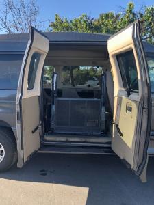 ramp in 2005 ford E 350 grey